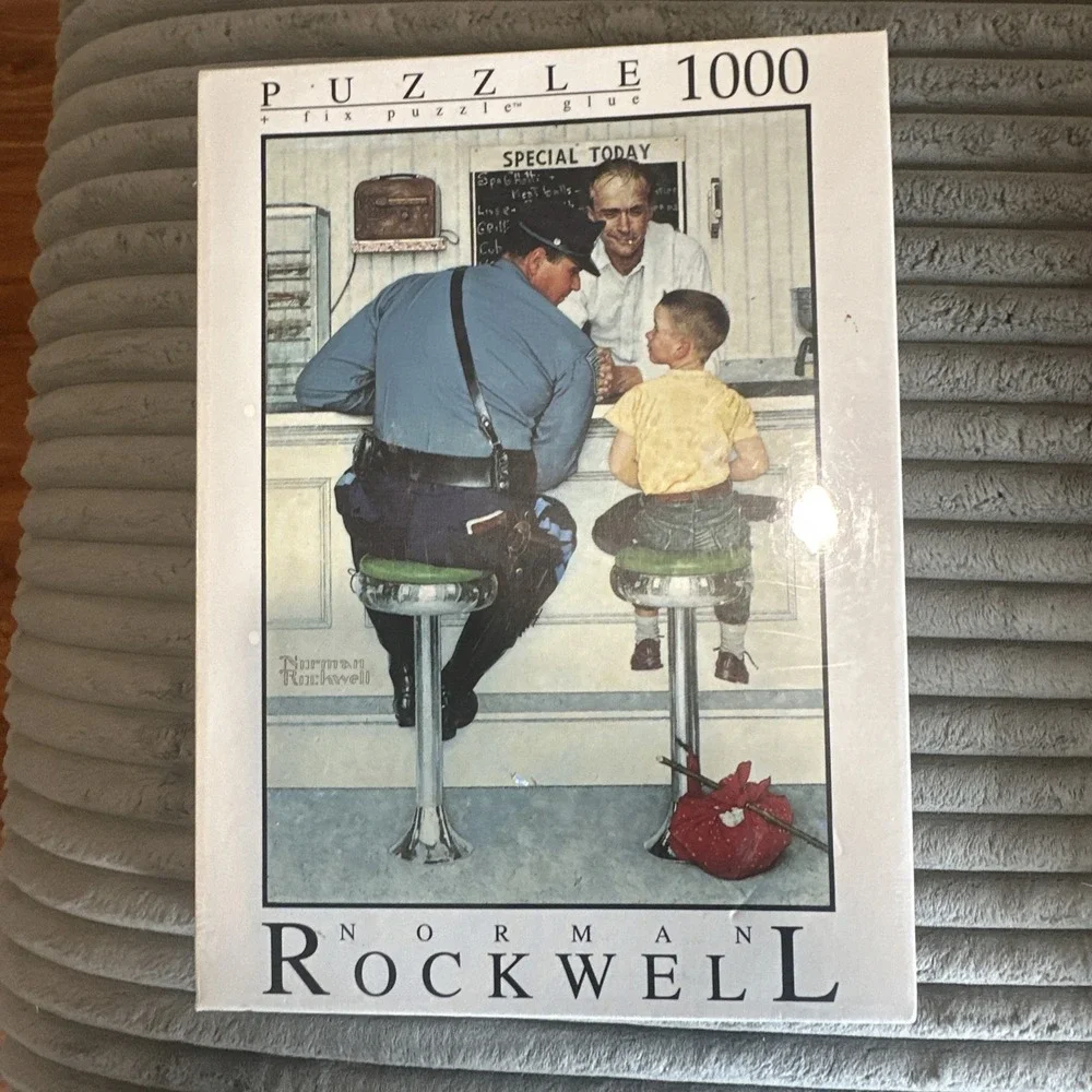 Norman Rockwell Saturday Evening Post 1000 Piece Puzzle The Runaway. Sealed New‎
